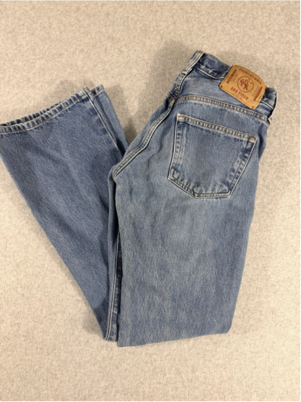 Abercrombie & Fitch Flare Jeans Womens 2 Short Y2K Low Rise Bootcut